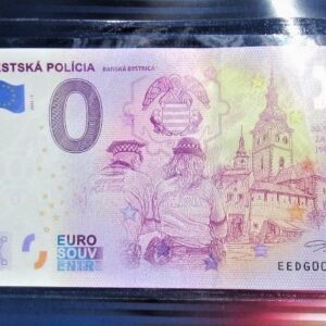 Zahájenie predaja 0 € bankovky vydanej pri príležitosti 30. výročia založenia Mestskej polície v Banskej Bystrici.