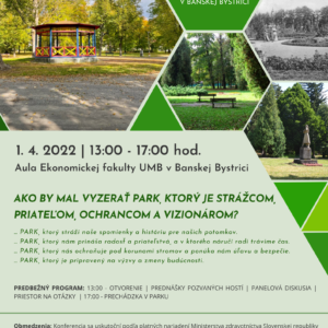 Konferencia k obnove Mestského parku na Tajovského ulici v Banskej Bystrici