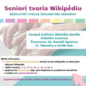 Seniori tvoria Wikipédiu - 2