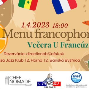 Menu francophone_plagát