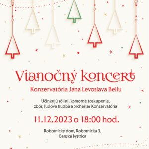 konzervatórium Vianočný koncert 11.12.2023