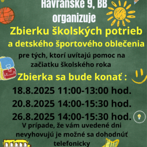 zbierka školských potrieb