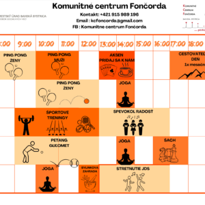 rozvrh KCF od 1.1. 2025