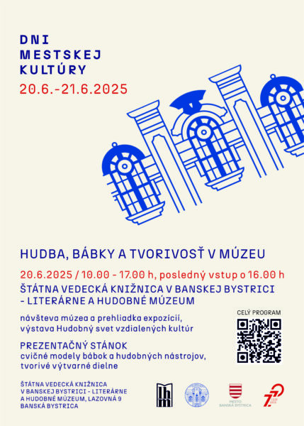 Dni mestskej kultúry Literárno hudobné m. 2025