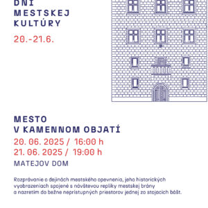 A3_plagat_SSM-Matejov dom-Mesto v kamennom objati