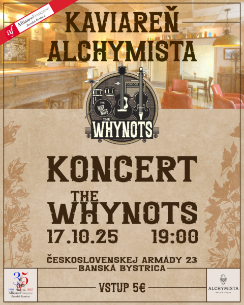 Koncert TheWhynots Alchemysta 17oct25