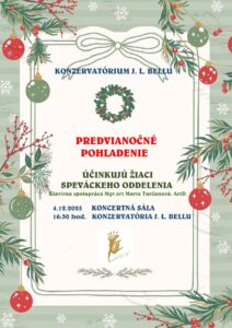 VIANOČNÝ KONCERT PLAGÁT