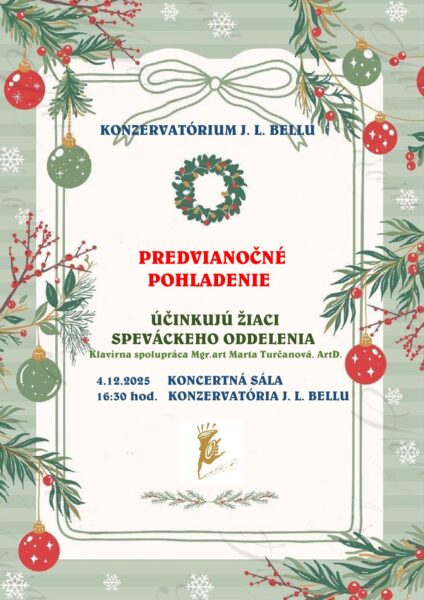 VIANOČNÝ KONCERT PLAGÁT