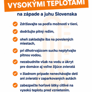 Vysoké teploty plagát