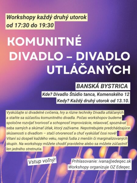 Copy of KOMUNITNÉ DIVADLO – DIVADLO UTLÁČANÝCH - 1